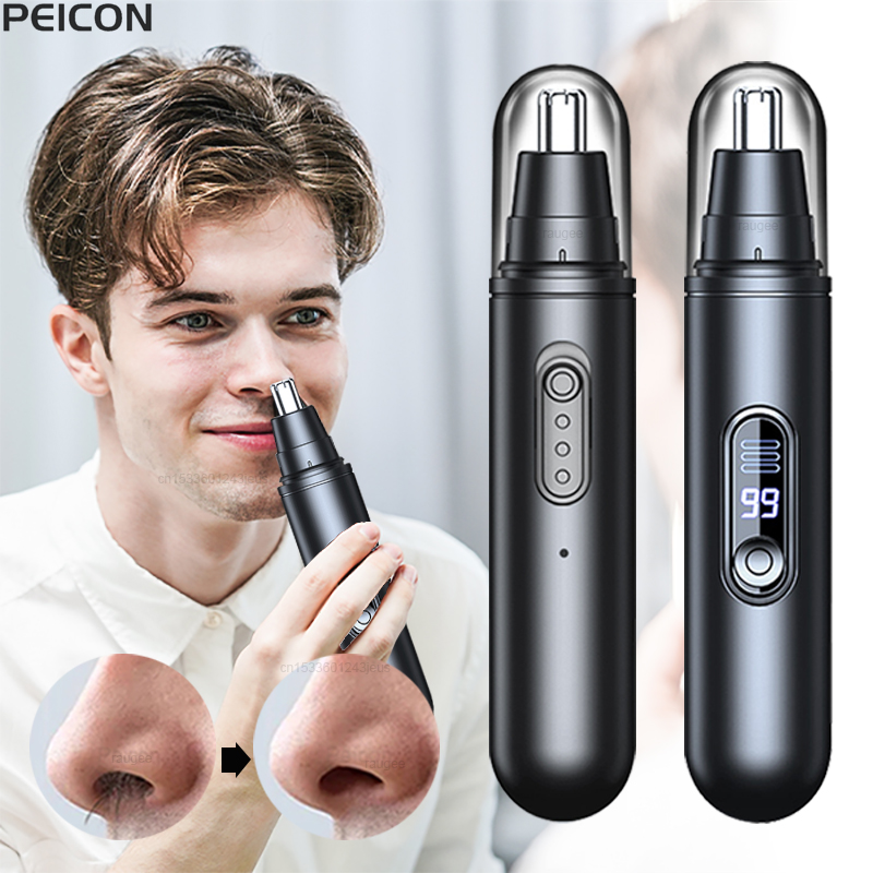 Men'S Grooming Clippers - เครื่องตัดขนจมูกสำหรับผู้ชาย เครื่องกำจัดขนจมูกไฟฟ้า เครื่องตัดขนจมูกและหูแบบพกพา ชาร์จ USB ได้