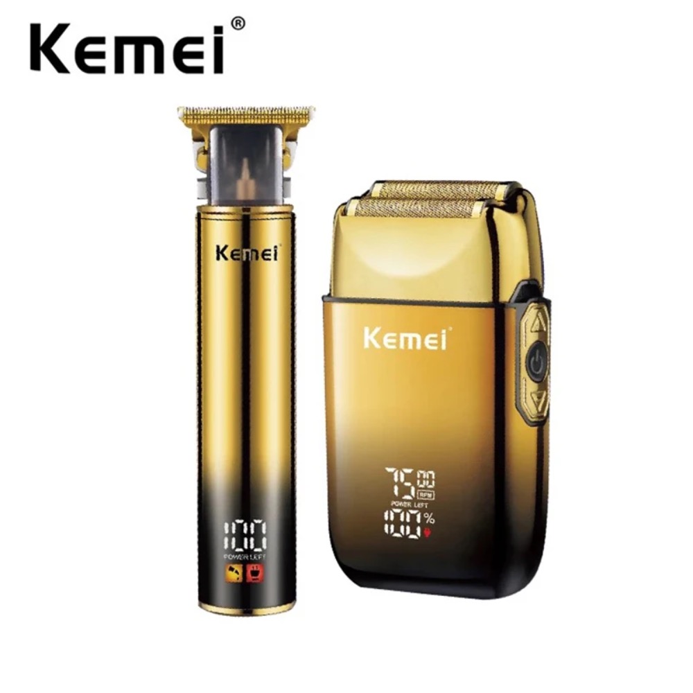 Men'S Grooming Products - Kemei ผมTrimmerมีดโกนหนวดไฟฟ้าเครื่องโกนหนวดฟอยล์Professional Beard Trimmerสําหรับผู้ชายGrooming KitตัดผมClippersเครื่องตัดผม