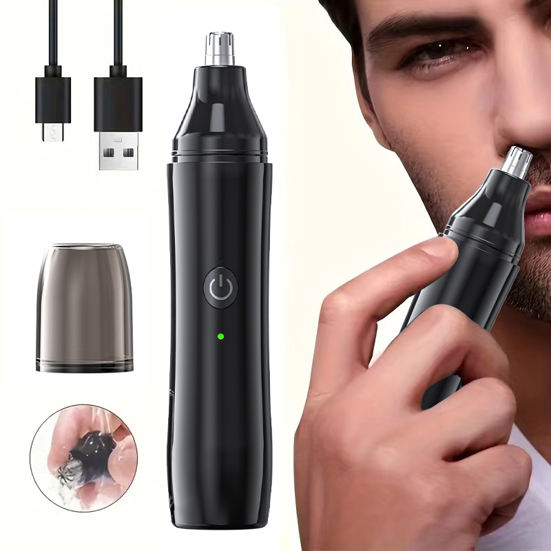Men'S Grooming Hair Removal - เครื่องตัดขนจมูกแบบชาร์จไฟได้และเครื่องกำจัดขนบนใบหน้าสำหรับผู้ชาย เครื่องโกนขนจมูกเพื่อการทำความสะอาดโพรงจมูก - เครื่องมือดูแลขนแบบพกพา