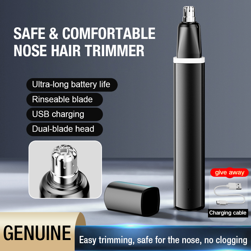Men'S Grooming Clippers - เครื่องตัดขนจมูก LED รุ่นใหม่แบบพกพาสำหรับผู้ชายและผู้หญิง ชาร์จด้วย Type-C เครื่องทำความสะอาดจมูกและหูขนาดกะทัดรัดสำหรับการเดินทาง