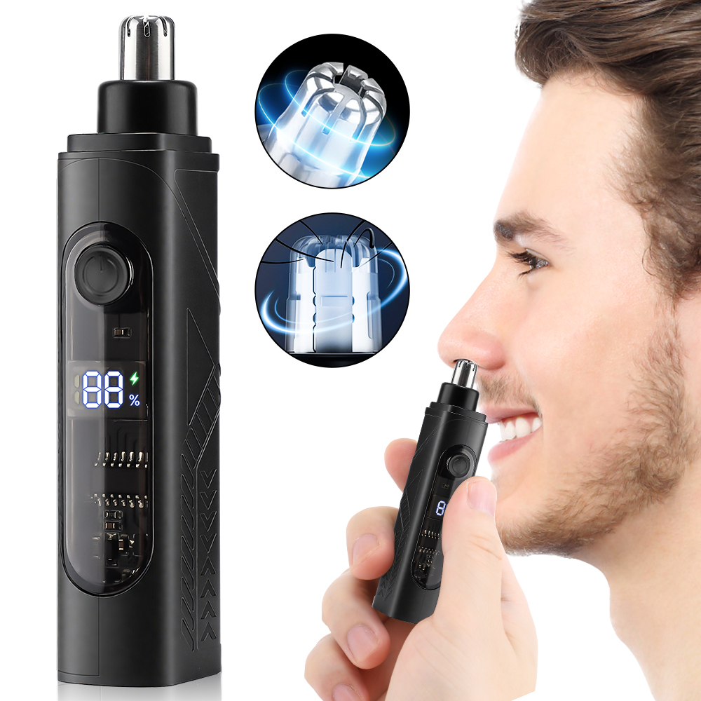 Men'S Grooming Hair Removal - เครื่องตัดขนจมูกแบบชาร์จไฟได้และเครื่องกำจัดขนบนใบหน้าสำหรับผู้ชาย เครื่องโกนขนจมูกเพื่อการกำจัดขนในจมูก - เครื่องมือดูแลขนแบบพกพาสำหรับ