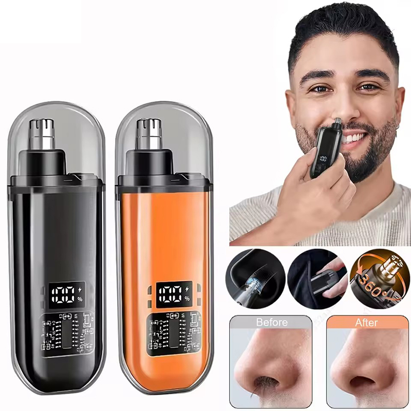 Men'S Grooming Clippers - เครื่องตัดขนจมูกแบบพกพา เครื่องกำจัดขนจมูกและขนหูแบบชาร์จไฟได้ เครื่องตัดขนจมูกสำหรับผู้ชาย เครื่องกำจัดขนจมูก เครื่องตัดขนจมูกขนาดเล็ก