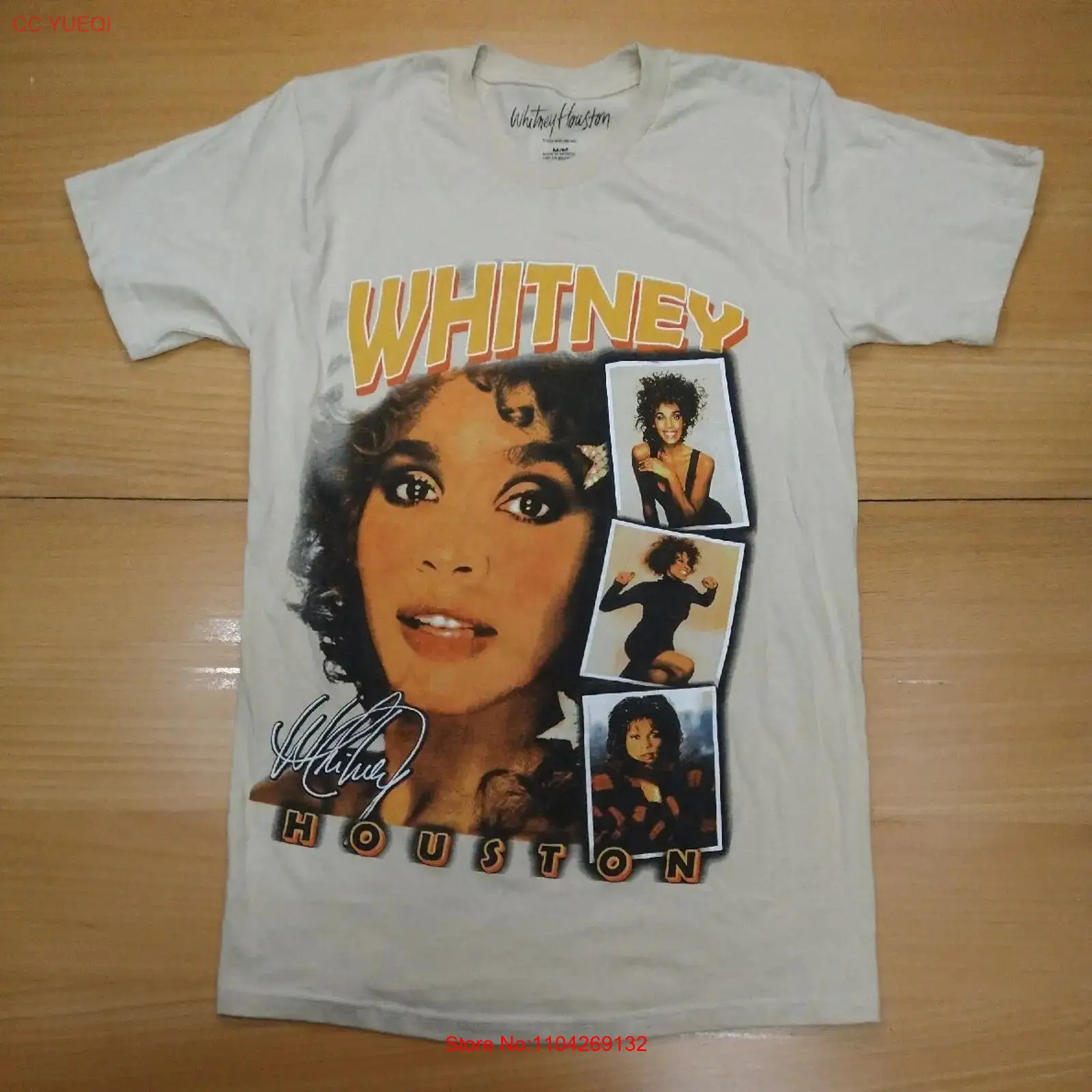Face Wash Mens - เสื้อยืด Whitney Houston ไซส์กลาง สไตล์เรโทรยุค 90