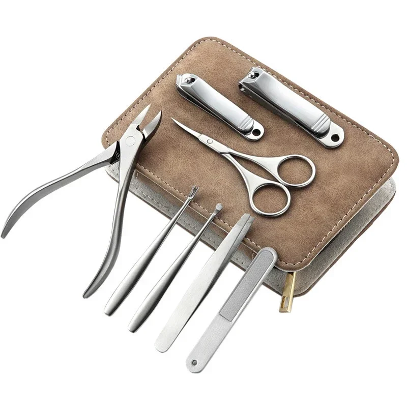 Men'S Grooming Products - 8/12pcs Professional เล็บชุดสแตนเลสสตีลเล็บชุดเครื่องตัดเล็บเท้า Travel Pedicure เครื่องมือสําหรับสตรีและผู้ชาย