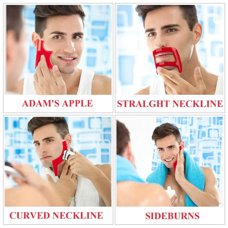 2/4Pcs Men's Beard CombsผมTrim - Men'S Grooming Clippers บทวิจารณ์และราคา