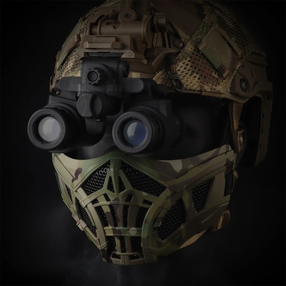 ยุทธวิธีAirsoft Half Face Mask - Face Wash Mens บทวิจารณ์และราคา