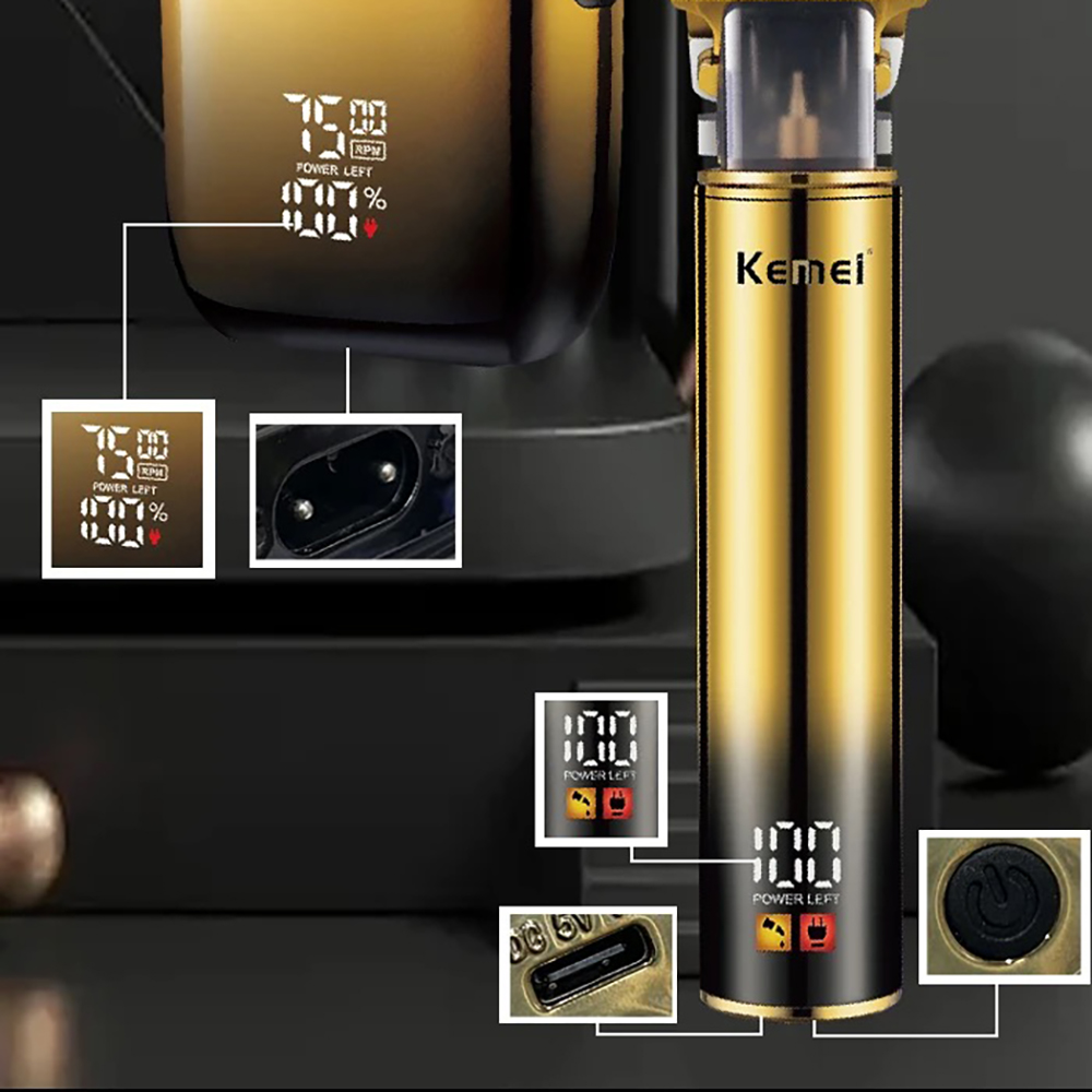 Kemei ผมTrimmerมีดโกนหนวดไฟฟ้า - Men'S Grooming Products บทวิจารณ์และราคา