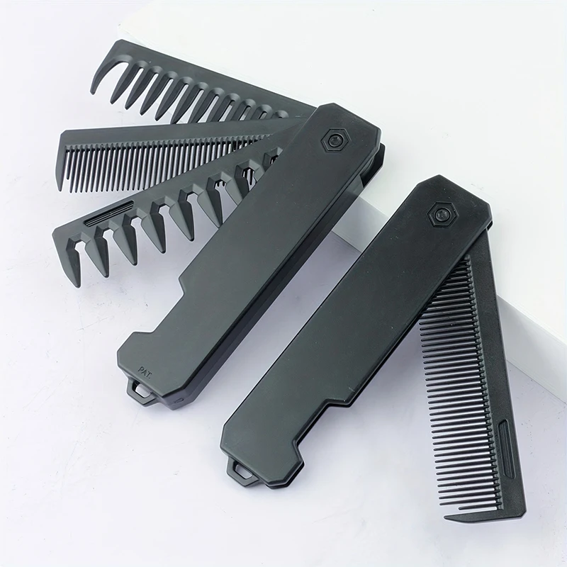 หวีจัดแต่งทรงผม 3-in-1 แบบพับไ - Mens Grooming Kit Bag บทวิจารณ์และราคา