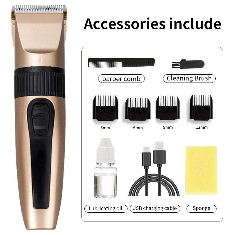 ชุดเครื่องตัดผมไร้สายแบบมืออาช - Men'S Grooming Clippers บทวิจารณ์และราคา