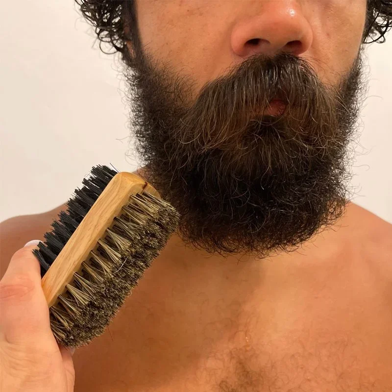 แปรงปัดเคราพร้อมด้ามไม้ธรรมชาต - Men'S Grooming Products บทวิจารณ์และราคา