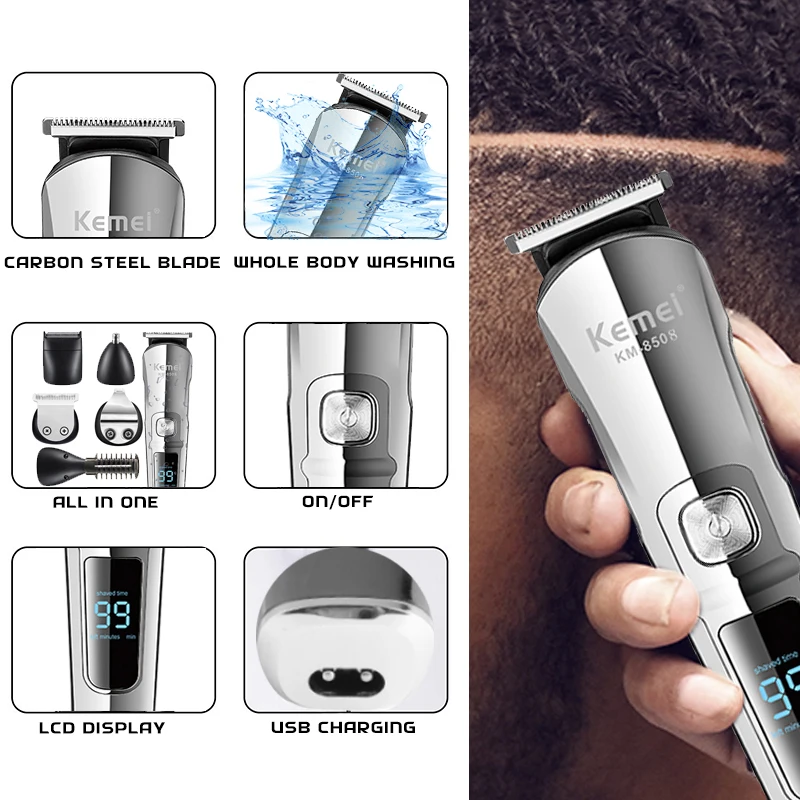 เครื่องโกนหนวด Kemei รุ่น KM-8 - Men'S Grooming Products บทวิจารณ์และราคา